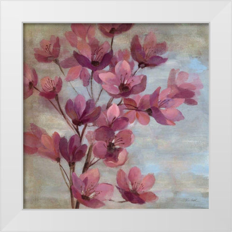 April Blooms II White Modern Wood Framed Art Print by Vassileva, Silvia