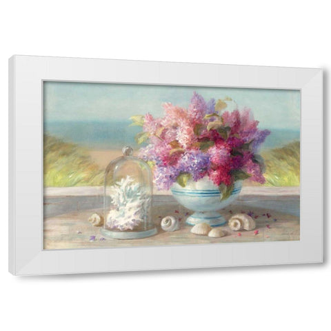 Seaside Spring Crop White Modern Wood Framed Art Print by Nai, Danhui