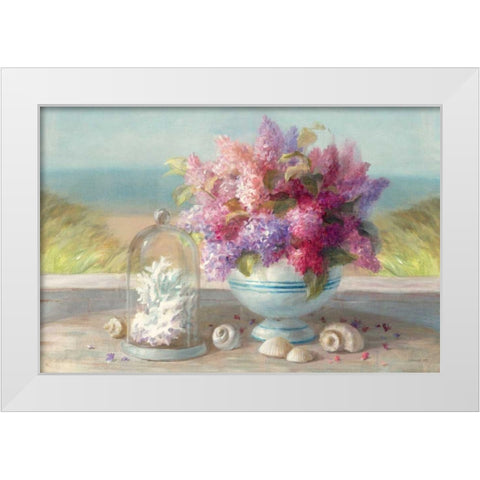 Seaside Spring Crop White Modern Wood Framed Art Print by Nai, Danhui