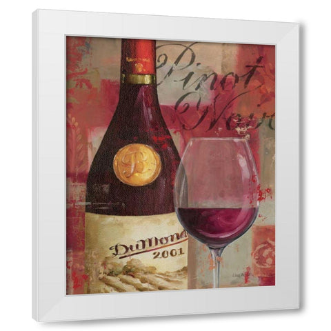 Vin Abstrait I White Modern Wood Framed Art Print by Audit, Lisa