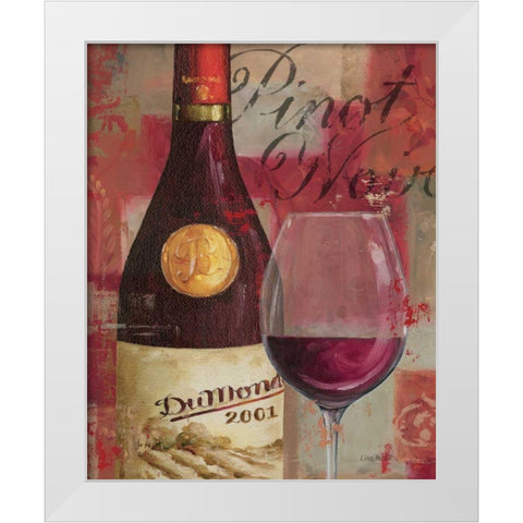 Vin Abstrait I White Modern Wood Framed Art Print by Audit, Lisa