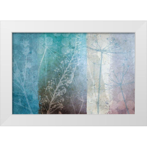 Ethereal White Modern Wood Framed Art Print by Wild Apple Portfolio