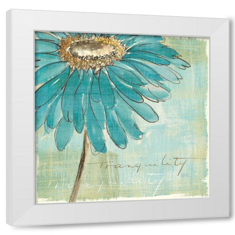 Spa Daisies III White Modern Wood Framed Art Print by Paschke, Chris