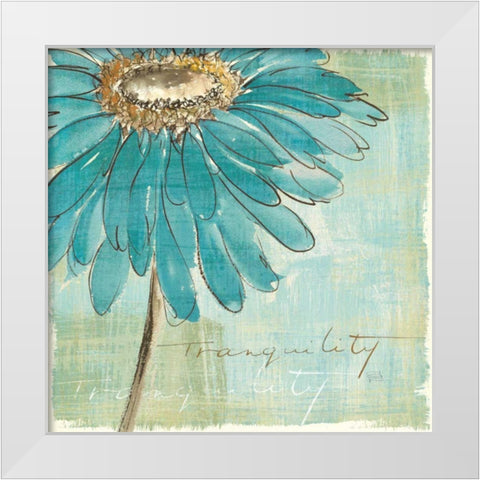 Spa Daisies III White Modern Wood Framed Art Print by Paschke, Chris
