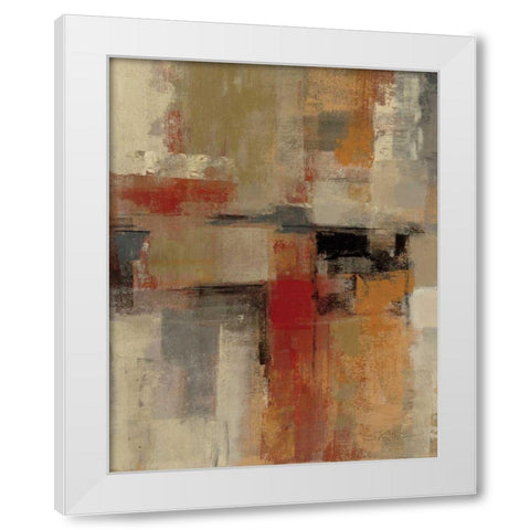 Intersection Crop I White Modern Wood Framed Art Print by Vassileva, Silvia