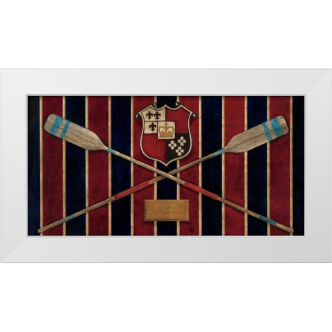 Varsity Boathouse White Modern Wood Framed Art Print by Tillmon, Avery