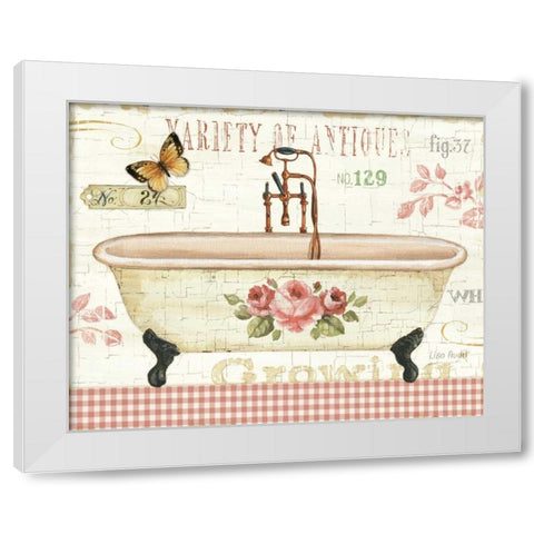 Rose Garden III no Border White Modern Wood Framed Art Print by Audit, Lisa