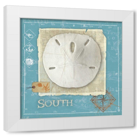 Points West White Modern Wood Framed Art Print by Aldrich, Belinda