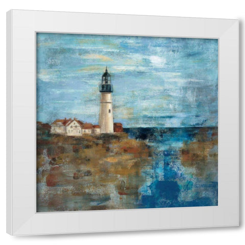 Lighthouse Dream White Modern Wood Framed Art Print by Vassileva, Silvia