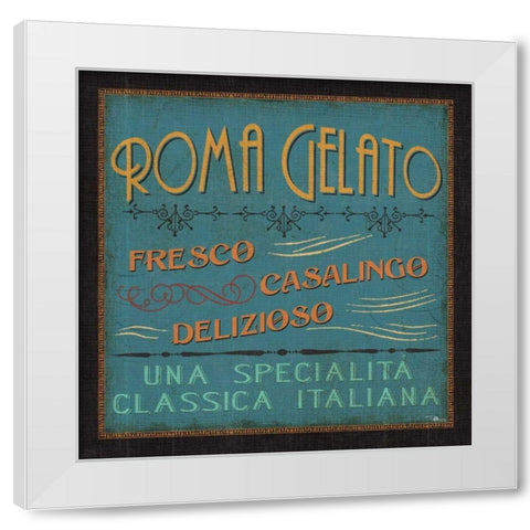 Lunchtime in Color IV White Modern Wood Framed Art Print by Pela Studio