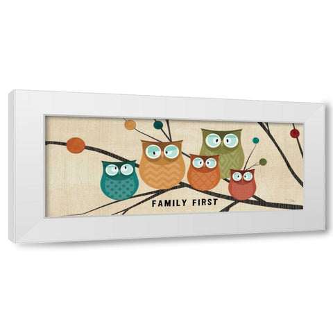 Flying Colors II White Modern Wood Framed Art Print by Pela