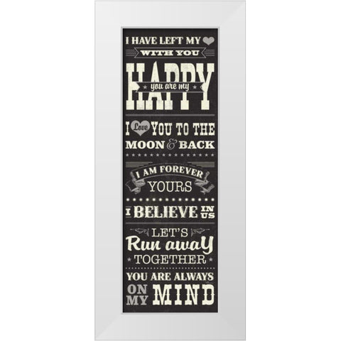 L-O-V-E II White Modern Wood Framed Art Print by Pela Studio