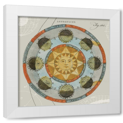 Solar Calendar White Modern Wood Framed Art Print by Schlabach, Sue