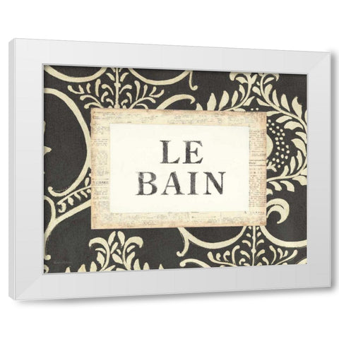 Le Bain White Modern Wood Framed Art Print by Adams, Emily