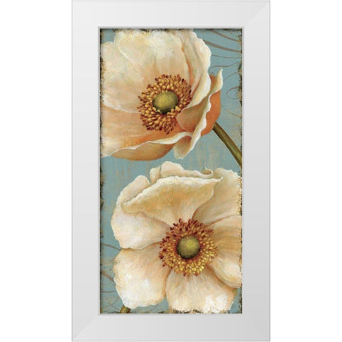 Windflower I White Modern Wood Framed Art Print by Brissonnet, Daphne