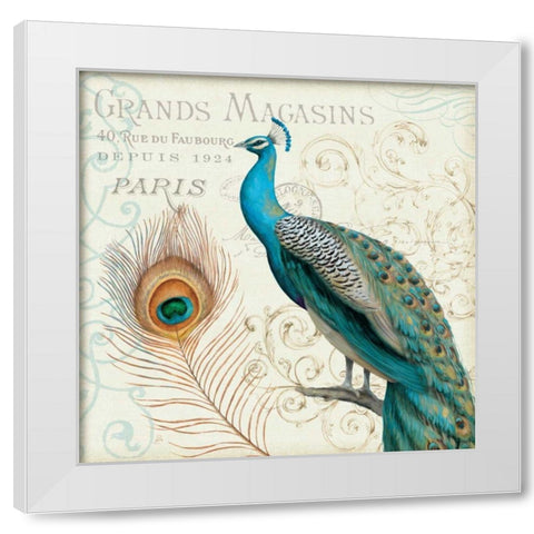 Majestic Beauty II White Modern Wood Framed Art Print by Brissonnet, Daphne