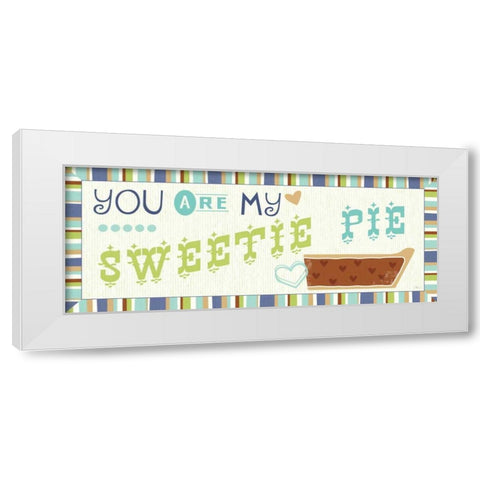 Luv 2 Bake III White Modern Wood Framed Art Print by Pela Studio