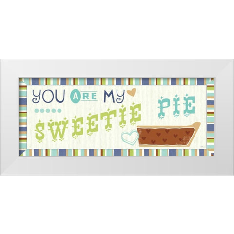 Luv 2 Bake III White Modern Wood Framed Art Print by Pela Studio