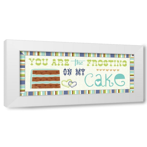 Luv 2 Bake IV White Modern Wood Framed Art Print by Pela Studio