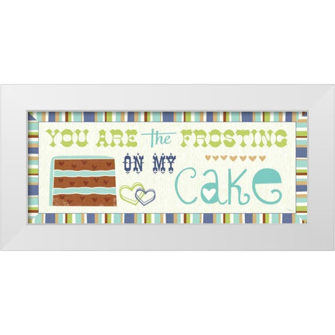 Luv 2 Bake IV White Modern Wood Framed Art Print by Pela Studio