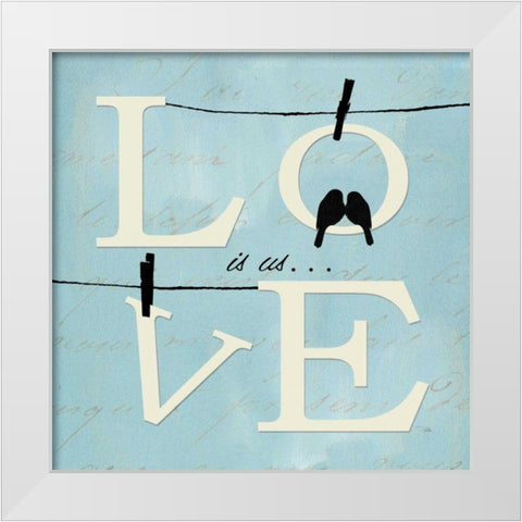 Well Said I White Modern Wood Framed Art Print by ERR, Pela