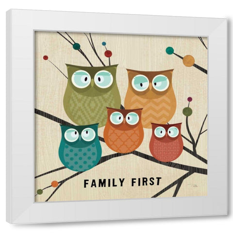 Flying Colors II White Modern Wood Framed Art Print by ERR, Pela