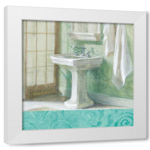 Refresh Bath Border II White Modern Wood Framed Art Print by Nai, Danhui