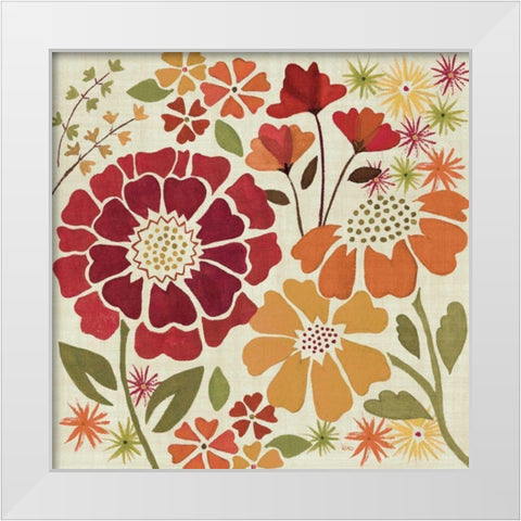 Spice Garden I White Modern Wood Framed Art Print by Charron, Veronique