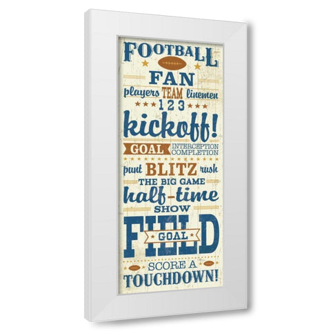 Sport Lover I Brown White Modern Wood Framed Art Print by Pela Studio