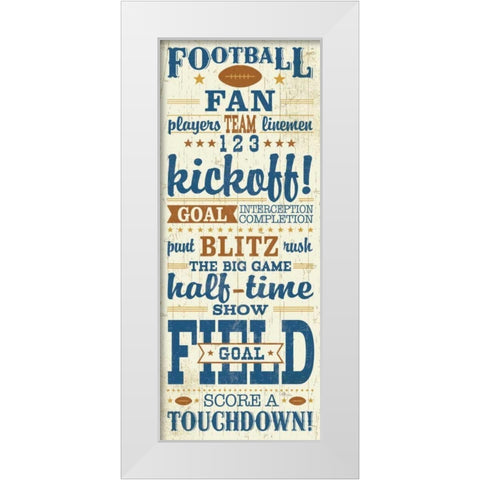 Sport Lover I Brown White Modern Wood Framed Art Print by Pela Studio