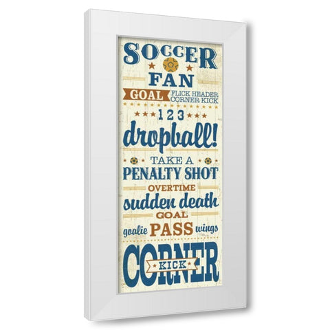 Sport Lover III Brown White Modern Wood Framed Art Print by Pela Studio