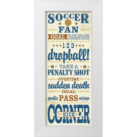 Sport Lover III Brown White Modern Wood Framed Art Print by Pela Studio
