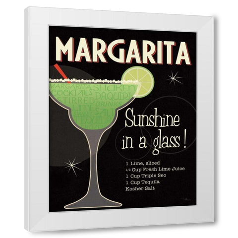 Cocktail Hour I White Modern Wood Framed Art Print by Pela Studio