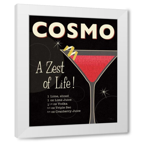 Cocktail Hour II White Modern Wood Framed Art Print by Pela Studio