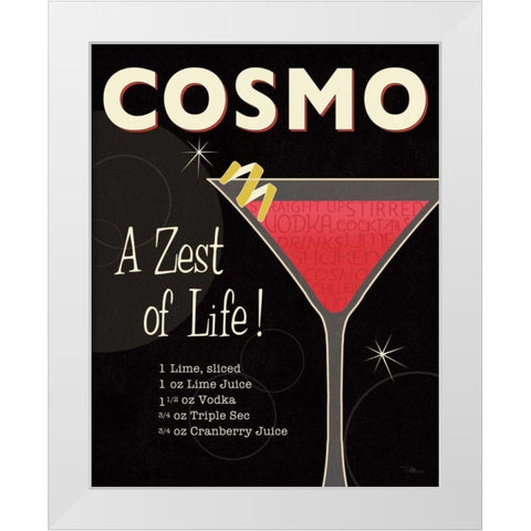 Cocktail Hour II White Modern Wood Framed Art Print by Pela Studio