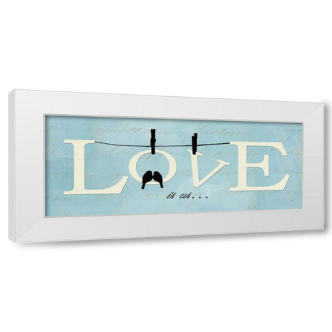 Well Said I White Modern Wood Framed Art Print by ERR, Pela