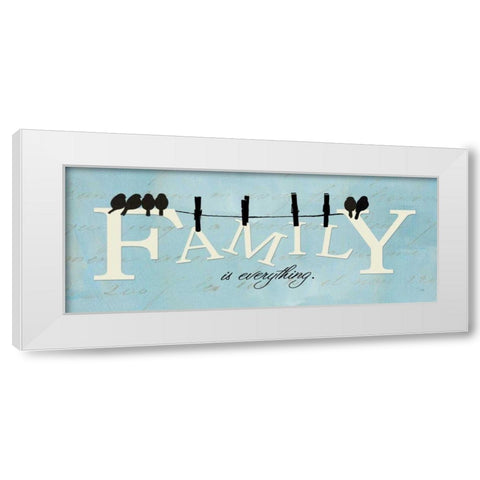 Well Said II White Modern Wood Framed Art Print by ERR, Pela