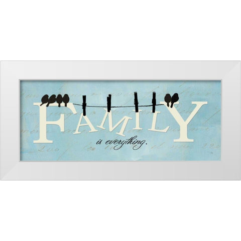 Well Said II White Modern Wood Framed Art Print by ERR, Pela