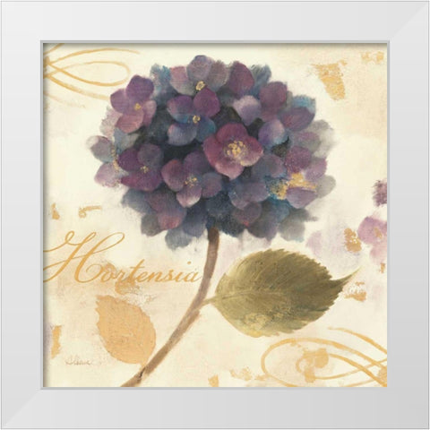 Abundant Hydrangea II White Modern Wood Framed Art Print by Hristova, Albena