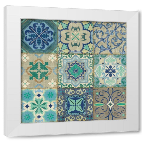 Santorini I White Modern Wood Framed Art Print by Pela Studio