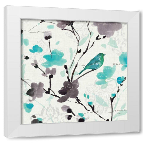 Flowing  II White Modern Wood Framed Art Print by ERR, Pela