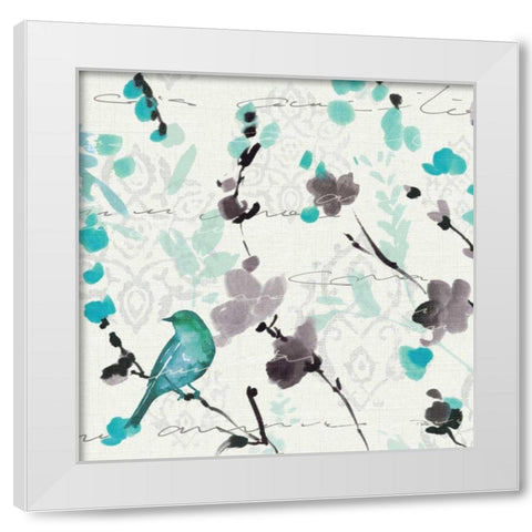 Flowing III White Modern Wood Framed Art Print by ERR, Pela