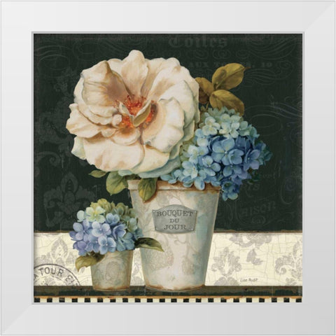 French Vases II White Modern Wood Framed Art Print by Audit, Lisa