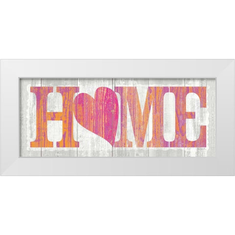 Driftwood Home White Modern Wood Framed Art Print by Schlabach, Sue