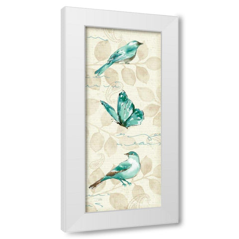 Wing Prints I White Modern Wood Framed Art Print by Pela