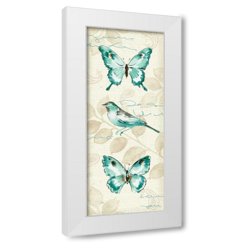 Wing Prints II White Modern Wood Framed Art Print by Pela