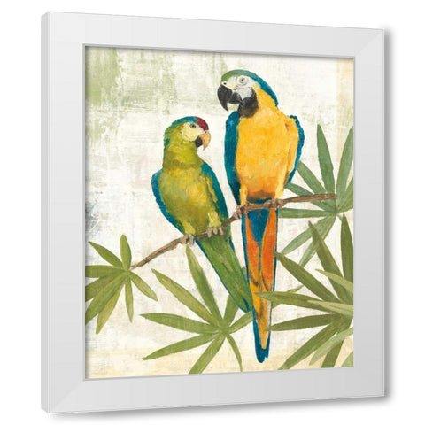 Birds of a Feather III White Modern Wood Framed Art Print by Tillmon, Avery
