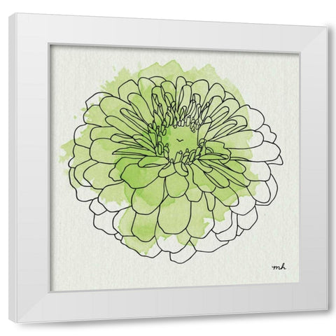 Watercolor Floral I White Modern Wood Framed Art Print by Hershey, Moira