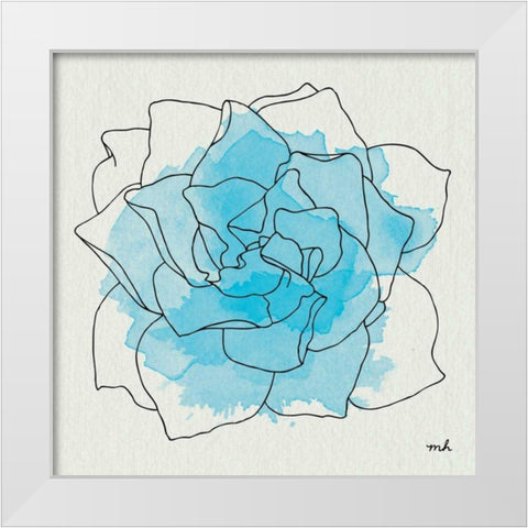 Watercolor Floral II White Modern Wood Framed Art Print by Hershey, Moira