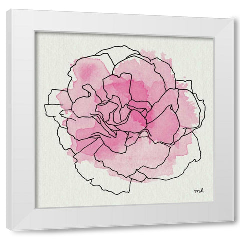Watercolor Floral III White Modern Wood Framed Art Print by Hershey, Moira